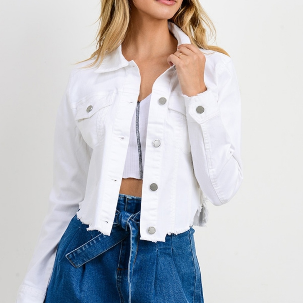 Raw Cut Jean Jacket - Picture 4 of 4